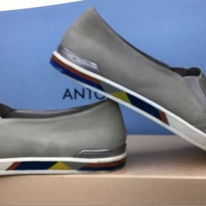 💖AEROSOLES - Gray & Silver Nubuck Slip-On shoes